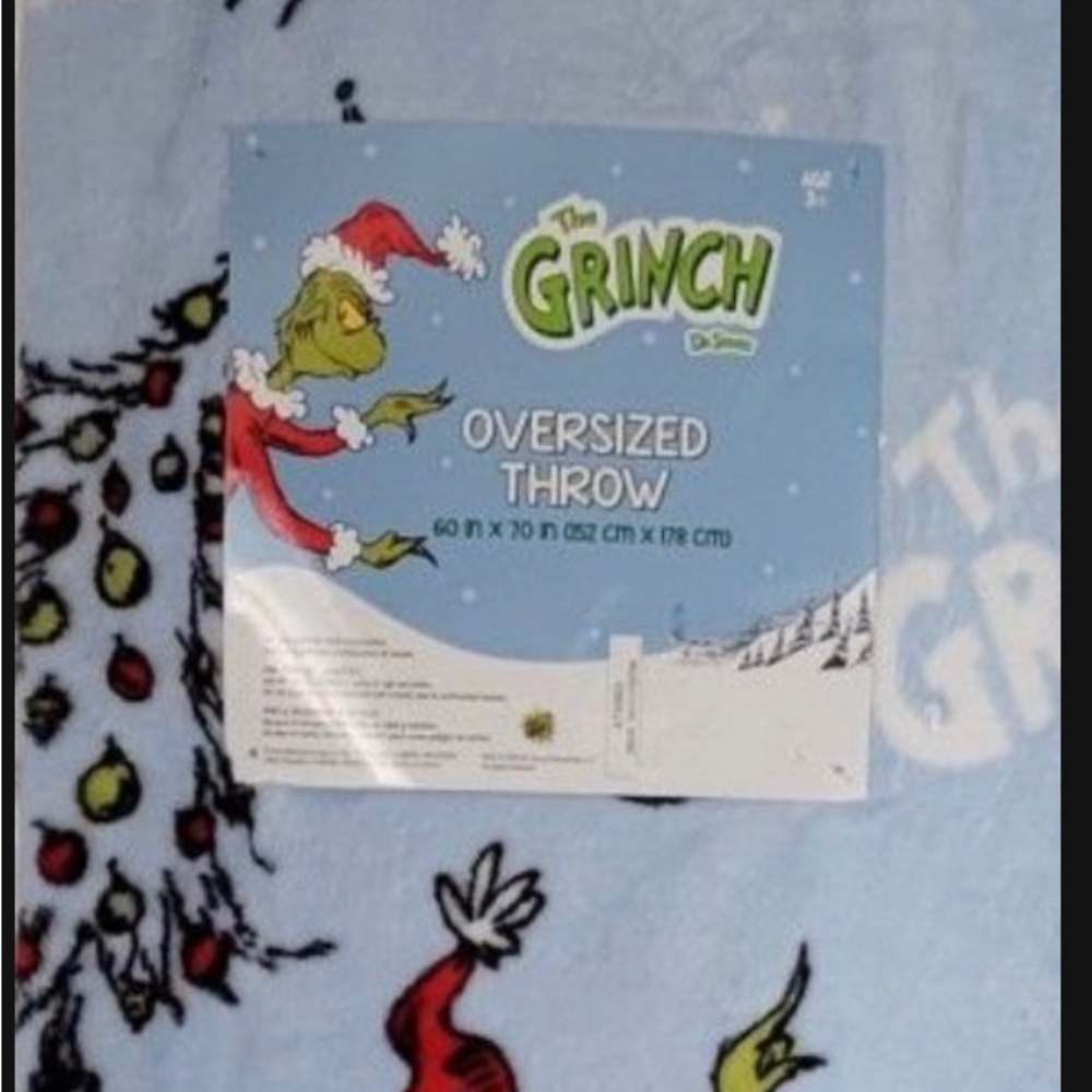 The grinch oversized throw blanket